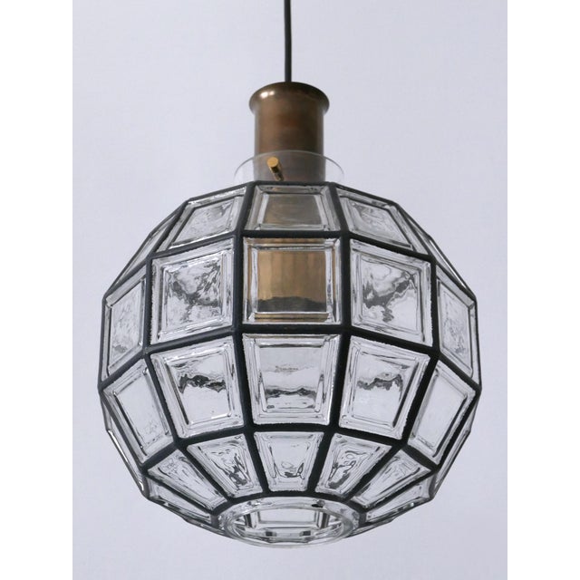 Large Mid-Century Modern Pendant Lamp by Glashütte Limburg, Germany, 1960s For Sale - Image 12 of 18