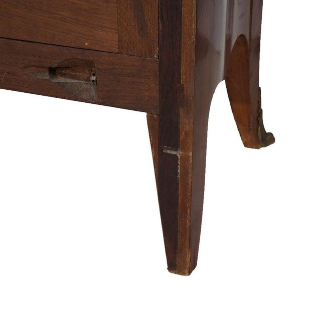 Antique French Kingwood, Marble & Satinwood Marquetry Armoire C1910 For Sale - Image 12 of 18