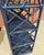 McGuire Vintage Turtle and Crane Bespoke Rattan Lapis Trellis Etagère | Hollywood Regency Chippendale Bookcase For Sale - Image 4 of 12