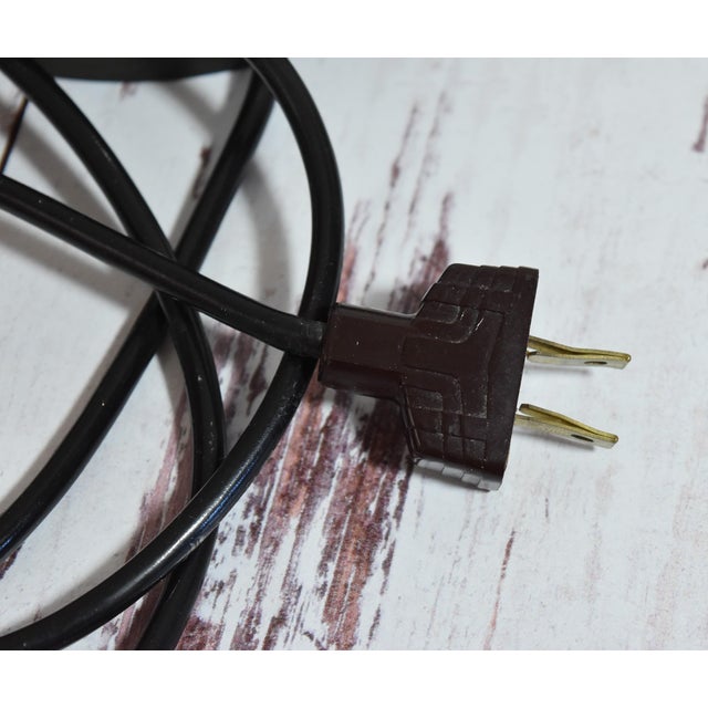 Vintage 1970s Mid-Century Modern Glashutte Limburg White Glass Mushroom Table Lamp Model A743 For Sale - Image 13 of 18