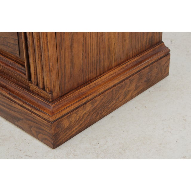 Pair of Thomasville Oak 2 Drawer Nightstands For Sale - Image 10 of 14