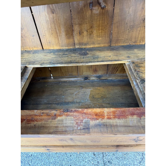 Antique 19th-Century Chinese Elmwood Multi-Door Armoire & Wedding Cabinet For Sale - Image 9 of 11