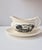 Charming mid-20th-century english transferware gravy boat (sauce boat with attached stand/underplate), crafted in...
