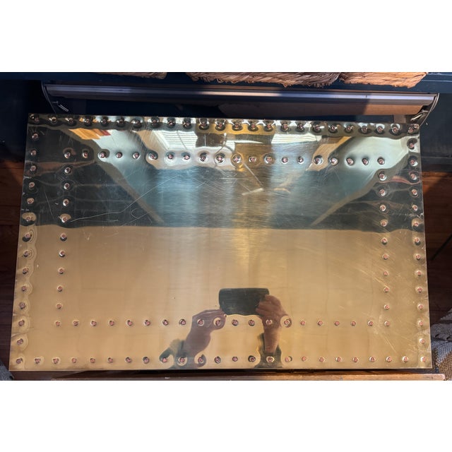 Brass Sarreid Style Brass Chest For Sale - Image 8 of 8