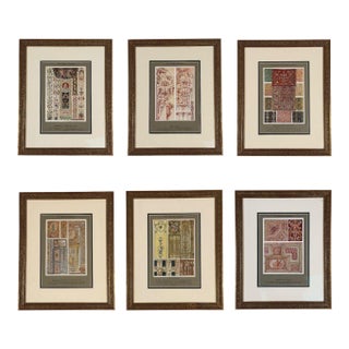 Antique Renaissance, Six Framed Antique Ornament Prints, 20th C. For Sale