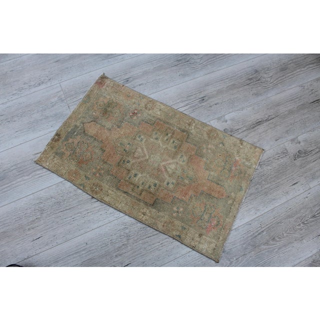 This gorgeous hand knotted traditional Vintage Turkish Anatolian area rug is approximately 60 years old in excellent...