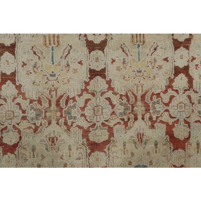 Traditional Antique Persian Sultanabad Rug, Ivory Palmettes on Beige-Gold Field - Rug & Kilim For Sale - Image 3 of 8