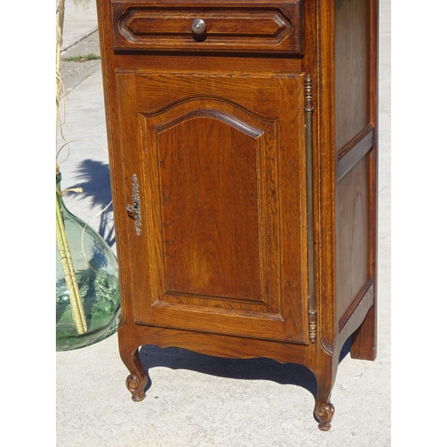 Vintage Rustic Dark Oak Buffet, 1980s For Sale - Image 15 of 18