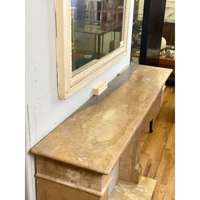 Antique Natural Stone Fireplace Mantel For Sale - Image 13 of 14