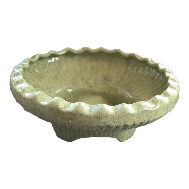 1950s Eugene White Footed Centerpiece or Cachepot-Signed by Artist For Sale