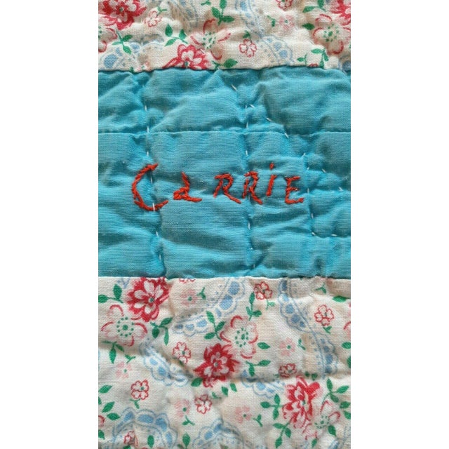 Antique 20 Block Embroidered Signatures Friendship Quilt Chairish