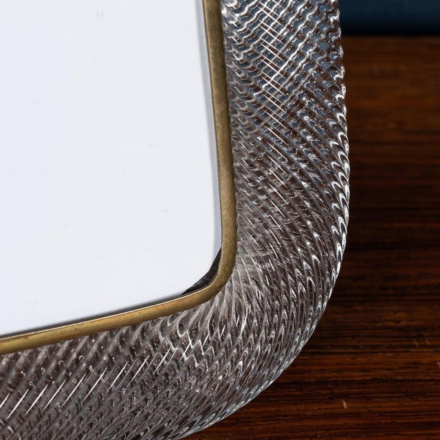 Italian Venetian Glass Photograph Frame attributed to Paolo Venini for Venini, 1950s For Sale - Image 6 of 14