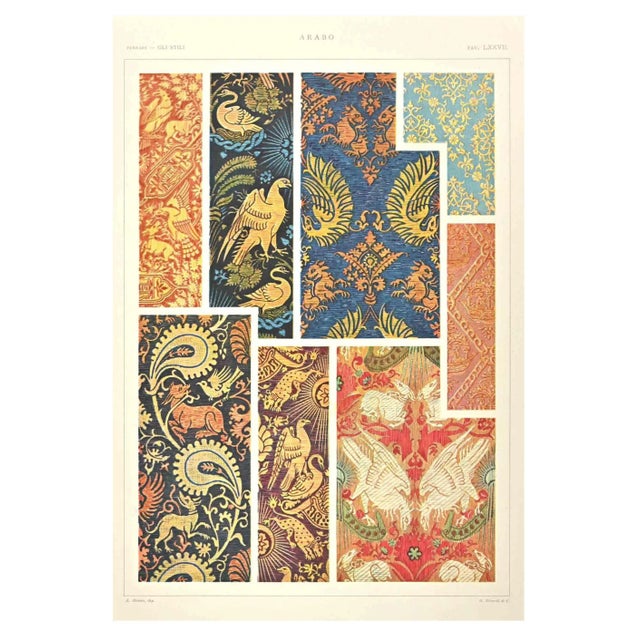 A. Alessio, Arab Decorative Style, Chromolithograph For Sale