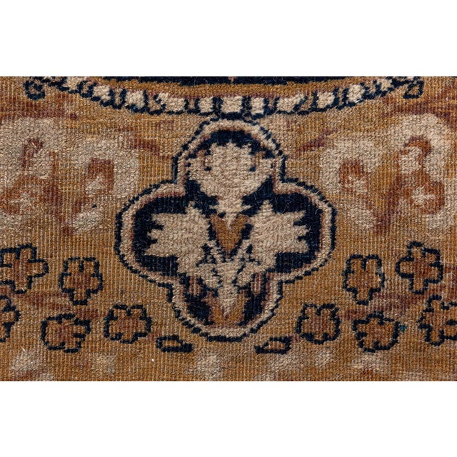 Beige Oversized Exquisite 1880s Antique Persian Kirman Rug For Sale - Image 8 of 9