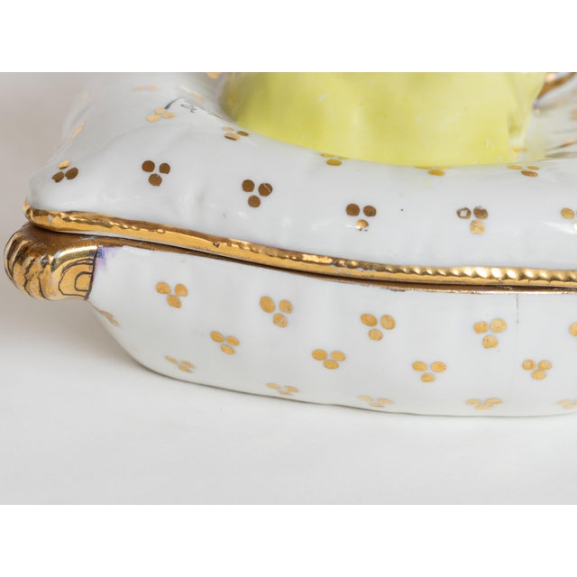 Art Deco Porcelain Powder Jewelry Box with Lady from Kosso, Germany, 1920s For Sale - Image 10 of 12