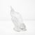 Glass Mid-Century Modernist Sculptural Crystal Cockatiel Sculpture Signed Lalique For Sale - Image 7 of 18