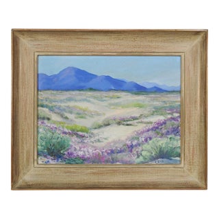 Mid 20th Century Flowering Desert Landscape Painting For Sale