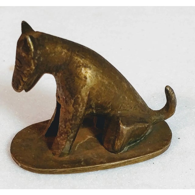 Late 18th Century Vintage Asian Bronze Dog Fox Scroll Weight Holder For Sale - Image 5 of 10