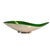 Reed & Barton Emerald Green Enamel Silverplate Pear Shaped Bowl Mid Century Modern For Sale - Image 6 of 15