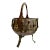 Copper Pot With Brass Accents and Handle For Sale