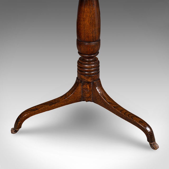 Antique Parlour Drinking Table, Scottish Oak, Tilt Top, Country House, Victorian For Sale - Image 11 of 12