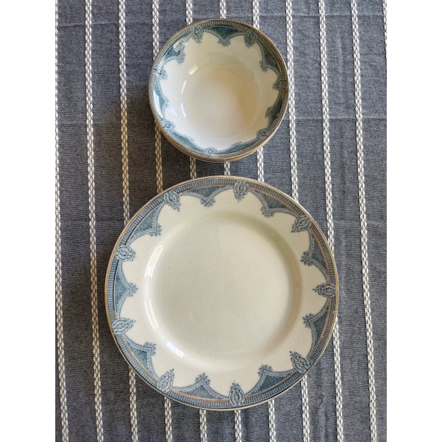 Meakin & Co. Antique J & G Meakin Ironstone China in Ipswich Pattern - 8 Pieces For Sale - Image 4 of 12