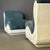 Set of Lounge Chairs with Fiberglass and Fabric For Sale - Image 6 of 8