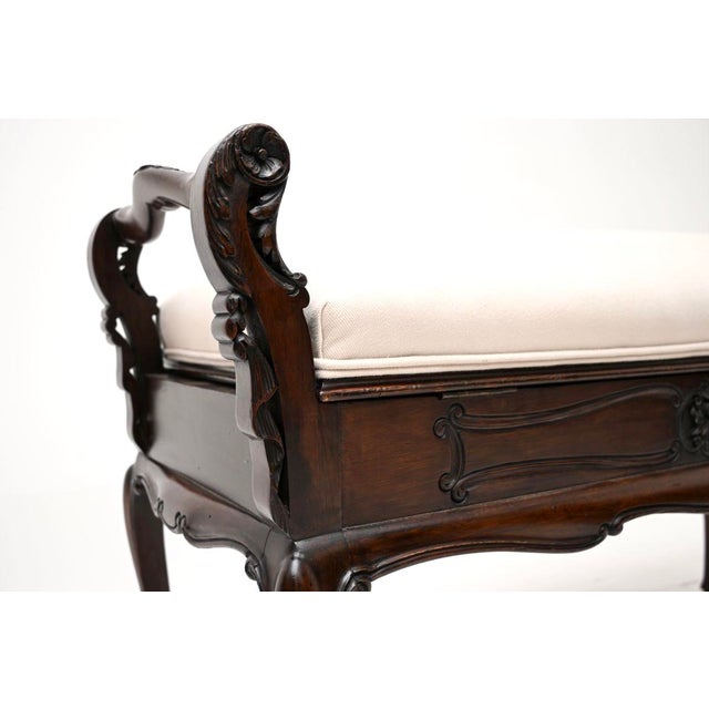 Antique Victorian Piano Duet Stool, 1880 For Sale - Image 9 of 11