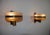 Copper Copper and Glass Wall Lamps, Italy, 1960s, Set of 2 For Sale - Image 8 of 16