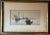 Beautiful antique watercolor of a Venetian scene on the water with city architecture in the background. Signed to the...