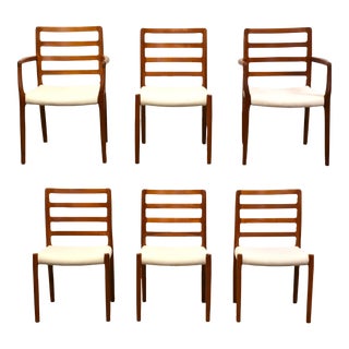 Niels Moller Model 85 Teak Dining Chairs - Set of 6 For Sale