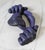 Figurative Vintage Purple Plaster Lips, Hands, Tongue Wall Hanging For Sale - Image 3 of 9