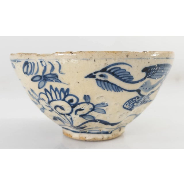 Early Korean Chinoiserie Blue and White Bowl For Sale - Image 4 of 13