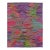 Abstract Modern Handmade Texture Wool Rug With Multicolor Field For Sale