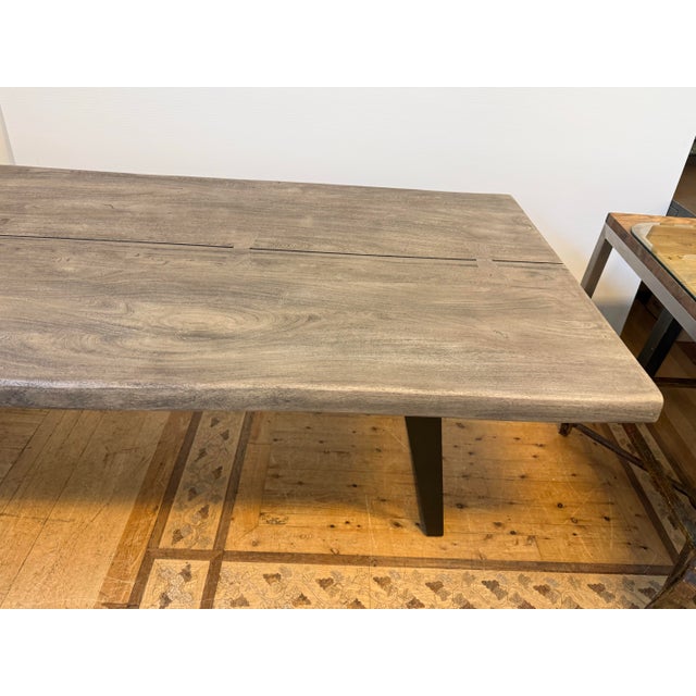 Crate & Barrel Yukon Live Edge Dining Table For Sale - Image 10 of 12