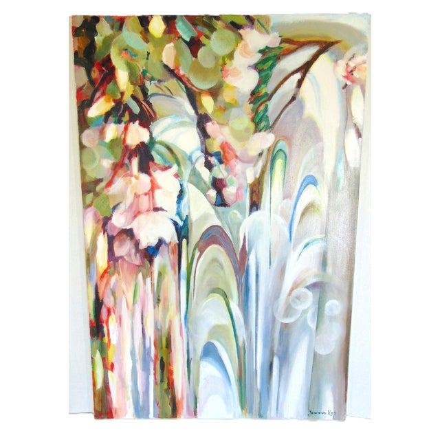 Original Oil Painting "Heart of Spring" by Joanna Kos 24"w X 36"h For Sale - Image 4 of 6