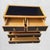 Vintage Smooth Black Insert Bamboo 5 Drawer Regency Chest of Drawers For Sale In West Palm - Image 6 of 10