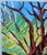 1990s Large 48" × 48" Original Expressionist Tree Painting, 1998, Vibrant Colorful For Sale - Image 5 of 18