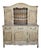 1920s French Wooden Cabinet, Sideboard Cabinet, 2 Piece Cabinet, Farm House Style For Sale