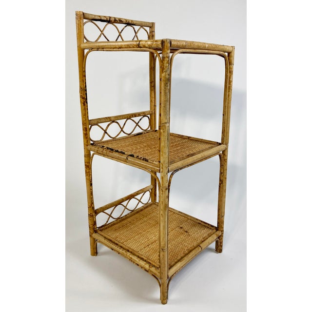 3Tier Woven Wicker and Rattan Shelf Chairish