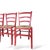Wood Italian Red Oak Ladder-Back Dining Chairs with Woven Rush Seats, Set of 4 For Sale - Image 7 of 9