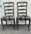 Early 20th Century Set of Six French Provinical Partial Gilt and Ebonized Slat Ladder Back Side Chairs For Sale In Washington DC - Image 6 of 11