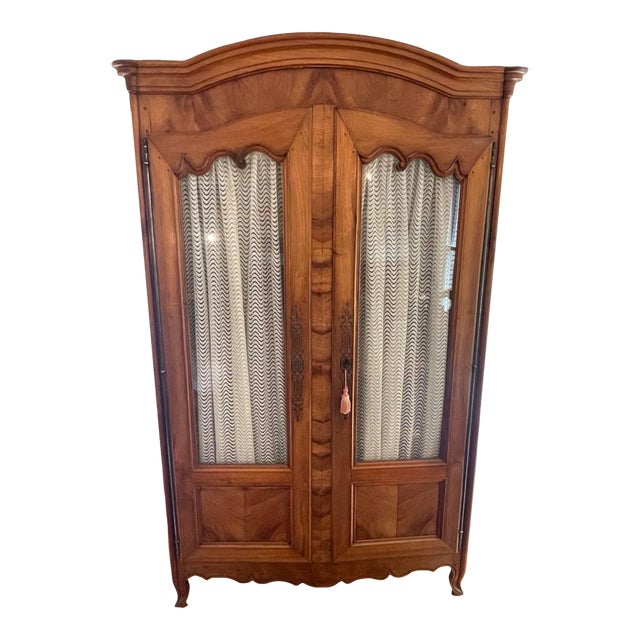 18th Century French Louis XV Cherry Armoire For Sale