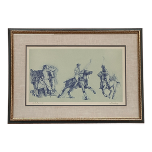 Edward Brodney “Polo Match” Print – Artist Proof (1910 – 2002) American
