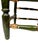 Green Antique Spanish Colonial Green and Gilt Ladderback Chair For Sale - Image 8 of 9