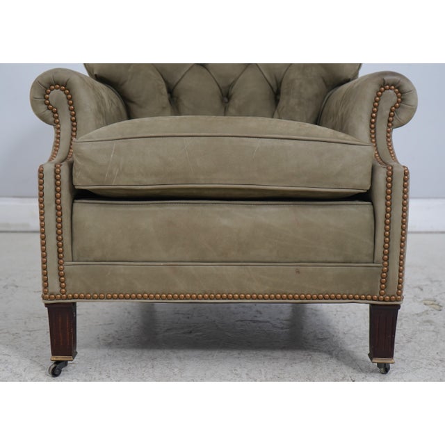 Pair Hancock & Moore Suede Lounge Chairs For Sale - Image 12 of 18
