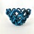 Ceramic Hand Crafted Cerluean Blue Twisted Pottery Bowl For Sale - Image 7 of 16