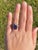 The Braintree: Edwardian Iolite and Natural Diamond Ring in Yellow Gold For Sale - Image 10 of 11