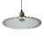 French White Opaline Glass “Frill” Pendant Light, 1930s For Sale
