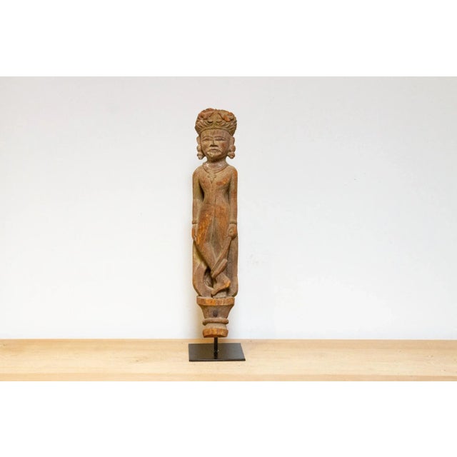 Indian 1800's Indian Celestial Musician Figure For Sale - Image 3 of 10